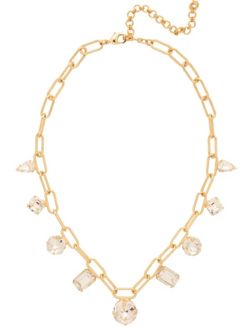 NEW SORRELLI women's kelly tennis necklace in bright gold-tone